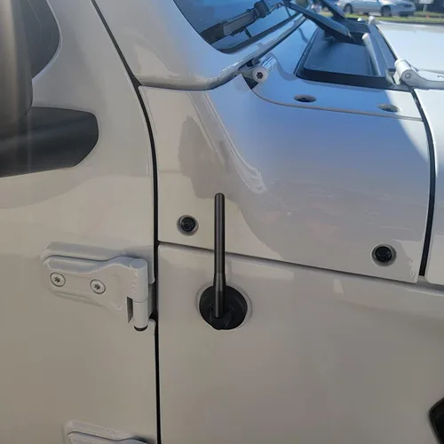 Vista 5 de Antena de aleación de aluminio de radio corta de 4 pulgadas para Toyota Tundra (2000-2020), Toyota Tacoma (2005-2016), Toyota FJ Cruiser