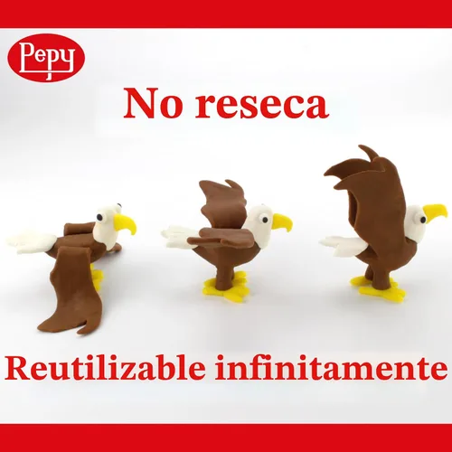 Vista 4 de Pepy Plastilina - Juego de regalo de arcilla para modelar reutilizable y no secado; juego de 48 barras, 1.4 onzas cada una, 4 de cada 12
