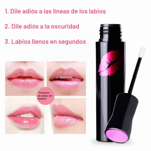 Vista 5 de Dispositivo de relleno de labios+juego de brillo para labios, kit de herramientas de relleno de labios en forma de pez, potenciador de labios