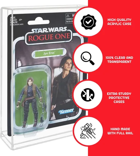 Vista 2 de EVORETRO Estuche Protector de Exhibición de Figuras de Acción Compatible con Star Wars, Marvel Legends, Figuras de Acción con Tarjeta GI-Joe de 3.75
