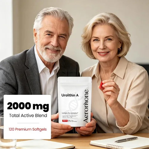 Vista 7 de Urolithin A Supplement, 2000mg 6 in 1 Vital Longevity Blend - 120 Softgels