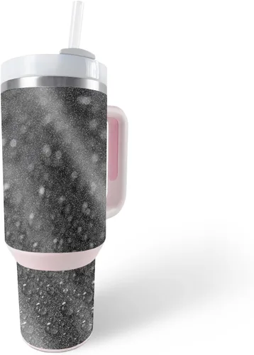 Vista 24 de MightySkins - Vaso con purpurina brillante compatible con Stanley The Quencher H2.0 FlowState de 40 onzas, Crazy Tikis, acabado protector y duradero
