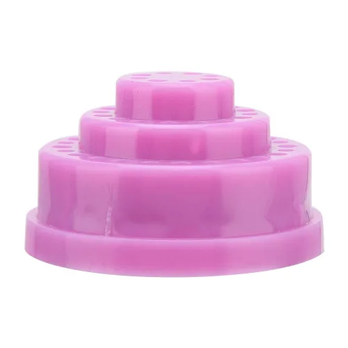 Vista 2 de Estuche organizador de 48 ranuras para brocas de uñas, soporte organizador de herramientas de manicura, soporte de exhibición para impresora