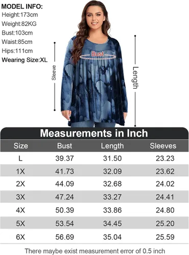 Vista 5 de OVERWORETY Camiseta tipo túnica de manga larga para mujer, plisada, casual, para otoño, para usar con leggings