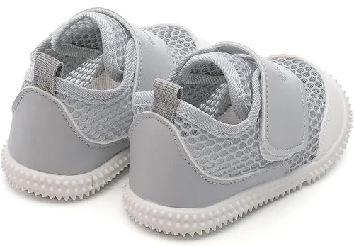 Vista 5 de peggy piggy Zapatos de bebé para caminar de bebé para niños y niñas, antideslizantes, zapatos de malla transpirable con dibujos animados, 6, 9, 12