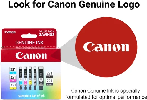 Vista 5 de Canon PGI-250/CLI-251 Paquete Amazon de 5 colores, (paquete de 2)