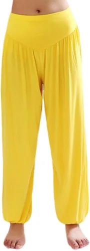 Vista 70 de Pantalones de algodón modal para mujer de AvaCostume, pantalones suaves para practicar yoga o deportes.
