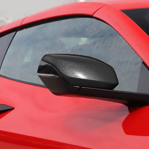 Vista 4 de ITrims Para Chevrolet Corvette C8 2020 2021 2022 2023 Accesorios de coche Accesorios de coche Exterior de la puerta trasera cubierta del espejo