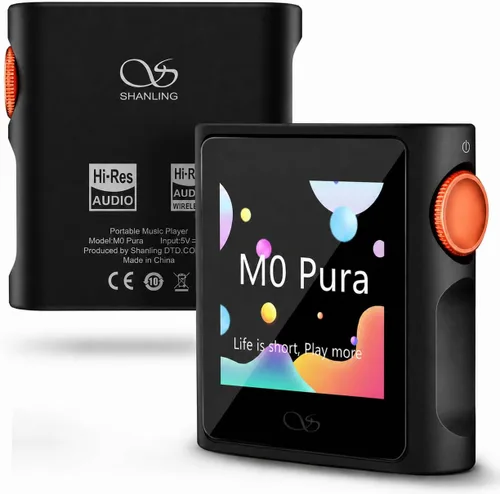 Vista 12 de SHANLING M0 Pura - Reproductor de MP3 de alta fidelidad portátil, reproductor de música de alta resolución, reproductor de audio digital Bluetooth