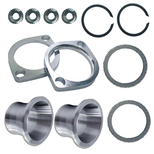 Vista 7 de Kit de brida de conos de par de escape para Harley Sportster Touring
