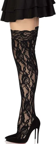 Vista 3 de Leg Avenue womens Hosiery Lace Thigh Highs