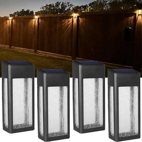 Vista 5 de GOODFOEVER Paquete de 2 luces solares de repuesto para luz de valla al aire libre y luz de pared, inserto de luz solar impermeable