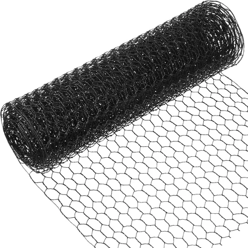 Vista 5 de SATINIOR - Red de alambre de gallinero, 2 hojas, para manualidades, malla de alambre hexagonal, galvanizado.