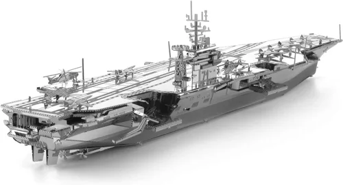 Vista 4 de Fascinations ICONX Kit para modelo de metal 3D de Portaaviones USS Roosevelt CVN-71
