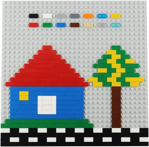 Vista 7 de 700 Piezas de Ladrillos Planos Multicolores 1×2, Bloques de Construcción a Granel para Superficies Lisas de Pared y Piso, Accesorios de Juguete