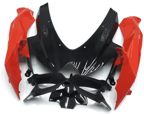 Vista 3 de FLPRO Kit de carenado de molde de inyección rojo brillante negro para Suzuki 2008 2009 2010 GSXR 600 GSXR 750 K8 GSXR600 GSXR750 08-10 Kit de cuerpo