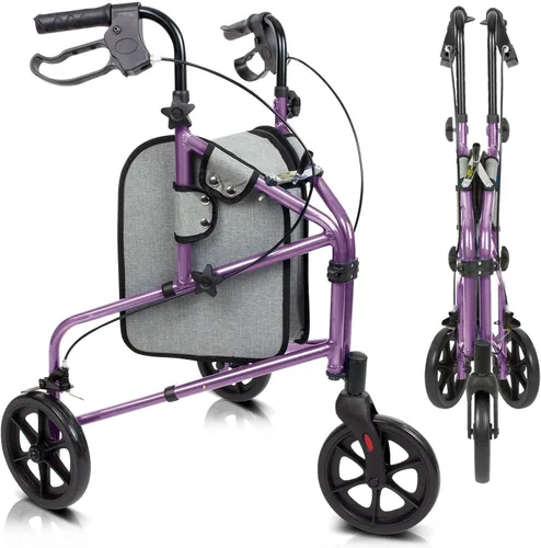 Vista 9 de Vive Mobility Andador de 3 ruedas - Andador de tres ruedas para personas mayores - Ligero, plegable, estrecho, resistente - para hombres y mujeres