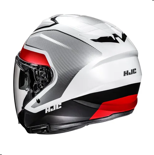 Vista 2 de Casco de moto de cara abierta HJC i31 Tevis, Aprobado DOT (MC1SF, XS)