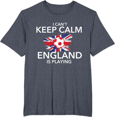 Vista 66 de I Can't Keep Calm England Is Playing - Camiseta para amantes del fútbol, Negro