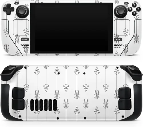 Vista 6 de Design Skinz - Compatible con Steam Deck - Calcomanía protectora de vinilo extraíble resistente a los arañazos - Flechas verticales