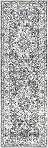 Vista 44 de SAFAVIEH - Colección Isabella, alfombra decorativa - 2'2" x 5', azul y crema, diseño oriental, no desprende pelusa y fácil cuidado, ideal para áreas