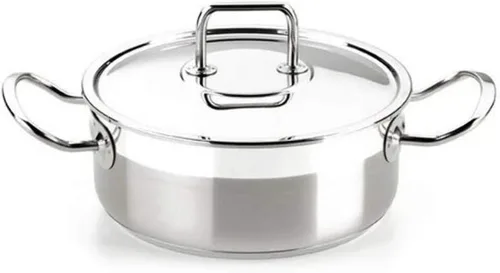 Vista 5 de BRA Cazuela Profesional Con Tapa Acero Inoxidable Profesional 18 Cm