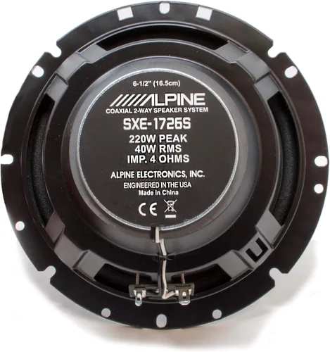 Vista 5 de Alpine SXE-1751S Altavoces de componentes de 6.5 pulgadas con altavoces coaxiales Alpine SXE-1726S de 6.5