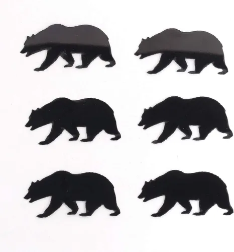 Vista 3 de Confeti Grizzly Bear Black - Paquete al por menor #9406 QS0