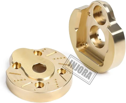 Vista 2 de INJORA AXI03007 - Tapa de dirección para nudillos de latón para 1:10 RC Crawler AXAIL SCX10 III AXI03007 y Capra 1.9 UTB AXI03004, 2
