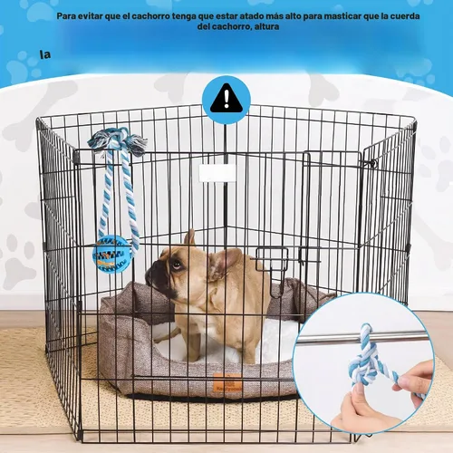 Vista 6 de Juguetes interactivos para perros, ayudas de entrenamiento en jaulas para cachorros, dispensadores de golosinas de comida para perros