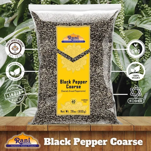 Vista 6 de Rani - Pimienta negra molida gruesa de 28 mallas (molienda de mesa) 28 onzas (1.75 libras) 28.22 oz ~ Todo natural Vegano Apto para gluten Sin