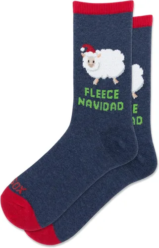 Vista 7 de Hot Sox Calcetines de invierno para mujer, diseño de animales, paquete de 1 par, regalos lindos y divertidos, Navidad y más Christmas Cats (Black)