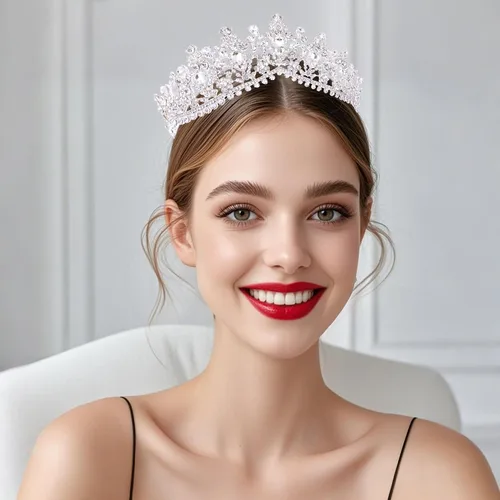 Vista 5 de Kamirola - Corona de reina y tiara corona de princesa para mujeres y niñas, diademas de cristal para novias, disfraces góticos de Halloween