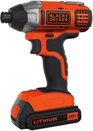 Vista 2 de BLACK+DECKER Kit de destornillador de impacto máximo de 20 V con batería de litio adicional de 1.5 Ah (BDCI20C y LBXR20)