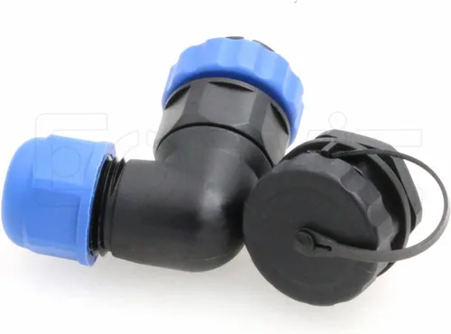 Vista 11 de SD20 2 Pin Aviación Conector Ángulo Recto 25A 380V Automotriz Plástico IP68 Enchufe Impermeable Enchufe Macho Hembra Eléctrico Montaje Posterior