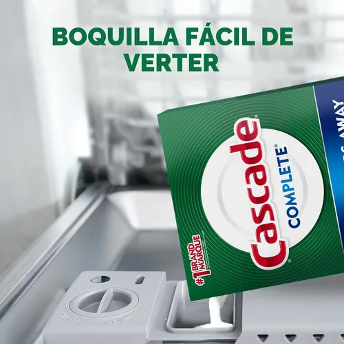 Vista 5 de Detergente en polvo Cascade Complete para lavaplatos, aroma fresco, 75 oz, blanco