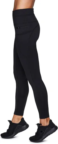 Vista 4 de RBX Active - Leggings de entrenamiento deportivo para mujer con forro polar longitud completa para correr yoga