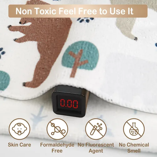 Vista 3 de softan Toallitas para bebé, paquete de 24 toallitas de baño para bebé extrasuaves y ultra absorbentes, toallitas faciales para bebé unisex