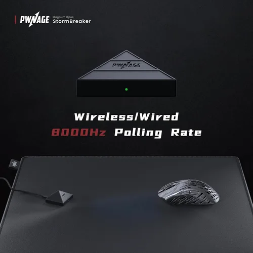 Vista 3 de PWNAGE Stormbreaker v3 - Ratón inalámbrico de magnesio para juegos de 8 kHz - 1.76 oz Ultraligero Esports Pro Gamer Flawless Professional PAW3950