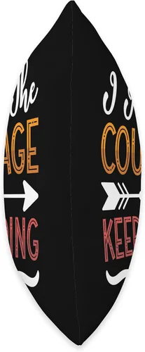 Vista 2 de Mental Health Designs for Coffee Drinker I Have The Courage Coffee Anxiety Awareness Mental Health Throw Pillow, 16x16, Multicolor
