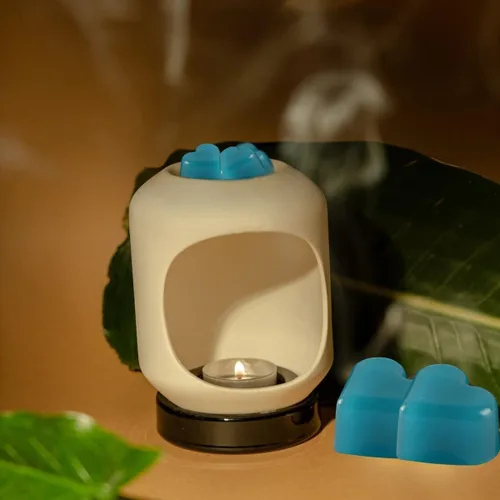 Vista 2 de pliadvbu Cera perfumada que derrite el corazón para calentador de cera perfumada – 100% soja derretida – 12 fragancias x 6 corazones para el hogar
