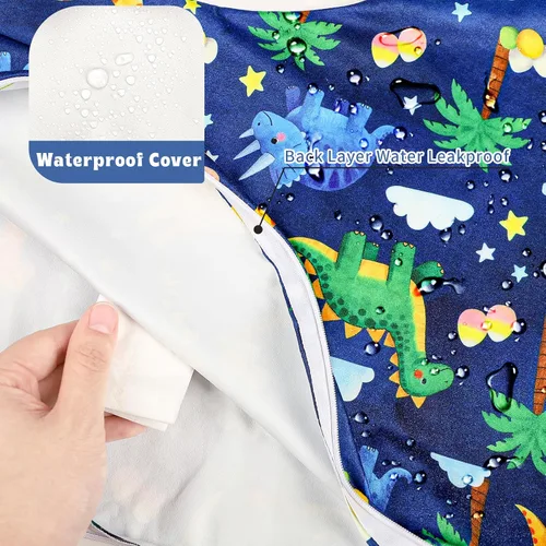 Vista 3 de Hooyax Funda de almohada de lactancia impermeable para bebé, fundas elásticas para almohadas de lactancia materna, adorable funda de almohada