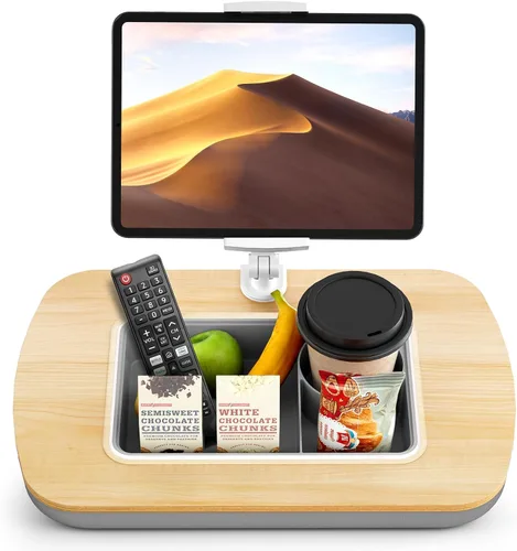 Vista 8 de ERGONOV Soporte de almohada para tableta con tazón de aperitivo, soporte