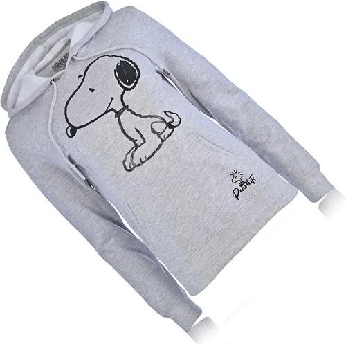 Vista 4 de Peanuts Sudadera con capucha Snoopy Fashion para mujer clásica sudadera de forro polar Snoopy para mujer