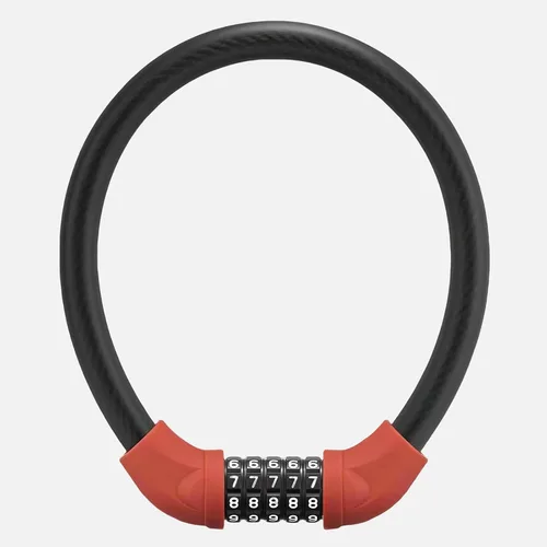 Vista 10 de Cerradura de bicicleta, cerradura de cable antirrobo portátil negro, cerradura de bicicleta de combinación de 5 dígitos de alta seguridad, cerradura