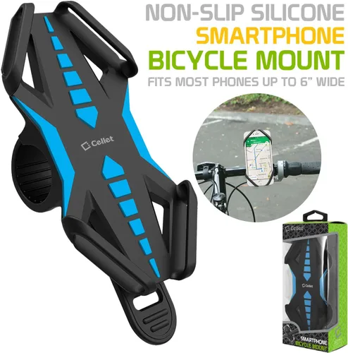 Vista 7 de Cellet Soporte universal para teléfono para motocicleta, bicicleta, compatible con Apple iPhones, Samsung Galaxy, Google Pixels, Motorola Azul