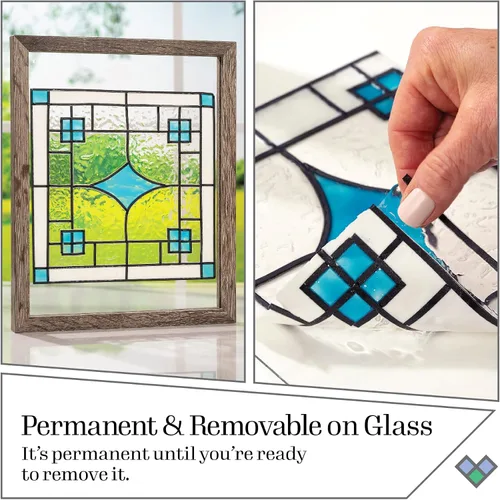 Vista 5 de Gallery Glass PROMOGGJL22 - Kit de pintura de cristal de colores de joyas, juego de pintura de vidrio de 8 piezas para manualidades y manualidades