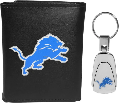 Vista 12 de Siskiyou Sports NFL unisex Tri-fold Wallet & Steel Key Chain