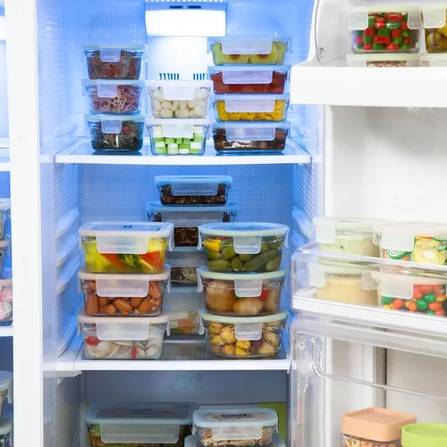 Vista 3 de Glasslock Juego de 10 recipientes de almacenamiento de alimentos de vidrio aptos para horno y microondas