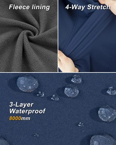 Vista 5 de 33,000ft Chaleco ligero con capucha para mujer, forro polar, resistente al viento, con cremallera, sin mangas, para senderismo, golf, correr